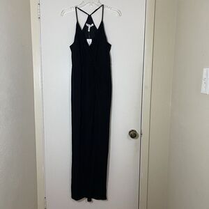 NEW! BCBGeneration black sleeveless maxi side slit dress size US small